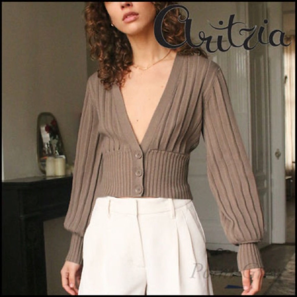 Aritzia Plunge Front Cardigan